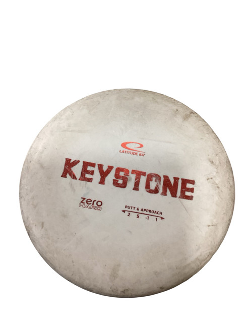 Vist Large View of Product Image Which is Used Latitude 64 KEYSTONE Disc Golf Putter White 173g