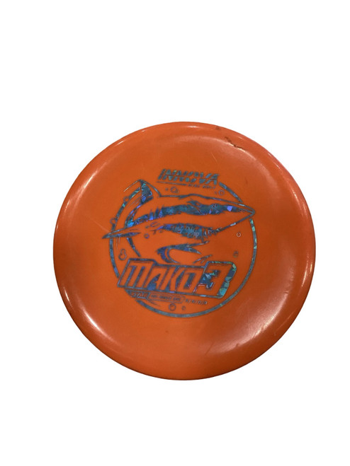 Vist Large View of Product Image Which is Used Innova MAKO 3 Disc Golf Mid Range Orange 175g