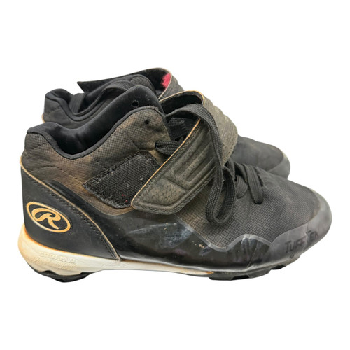 Vist Large View of Product Image Which is Used Rawlings BB/SB Cleats Black Junior 03.5