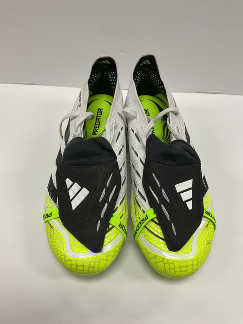 Vist Large View of Product Image Which is Used Adidas JS0945 Soccer Cleats White And Green Senior 9