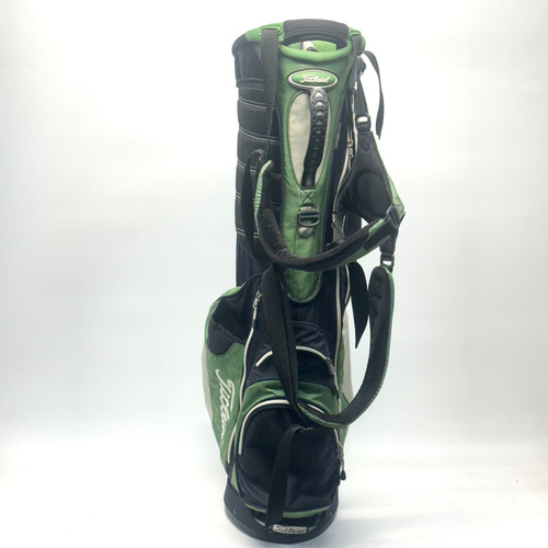 Vist Large View of Product Image Which is Used Titleist Mens Stand Bag Navy Blue And Lime