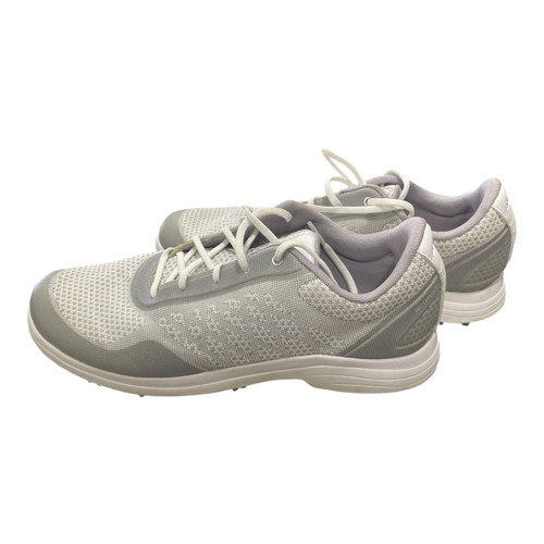 Vist Large View of Product Image Which is Used Adidas Womens Golf Shoes White And Grey Senior 8.5