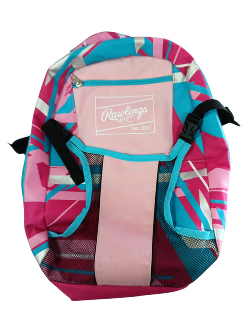 Vist Large View of Product Image Which is Used Rawlings BACKPACK BB/SB Player Backpack Pink