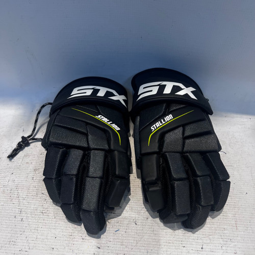 Vist Large View of Product Image Which is Used STX STALLION 200 Lacrosse Gloves Mens Grey LG