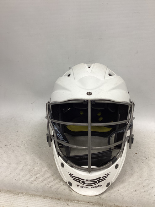 Vist Large View of Product Image Which is Used Cascade CS-5 HELMET Lacrosse Helmet White SM