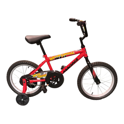 Vist Large View of Product Image Which is Used Magna MAJOR DAMAGE BMX Bike Boys Red 14"