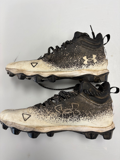 Vist Large View of Product Image Which is Used Under Armour Adult FB Cleats Black Senior 11