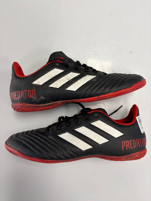 Vist Large View of Product Image Which is Used Adidas Soccer Indoor Shoes Black Senior 7