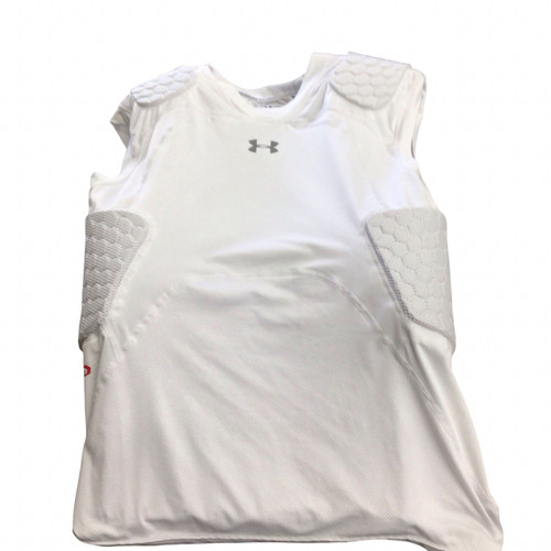 Vist Large View of Product Image Which is Used Under Armour PADDING SHIRT FB Top Adult White XL