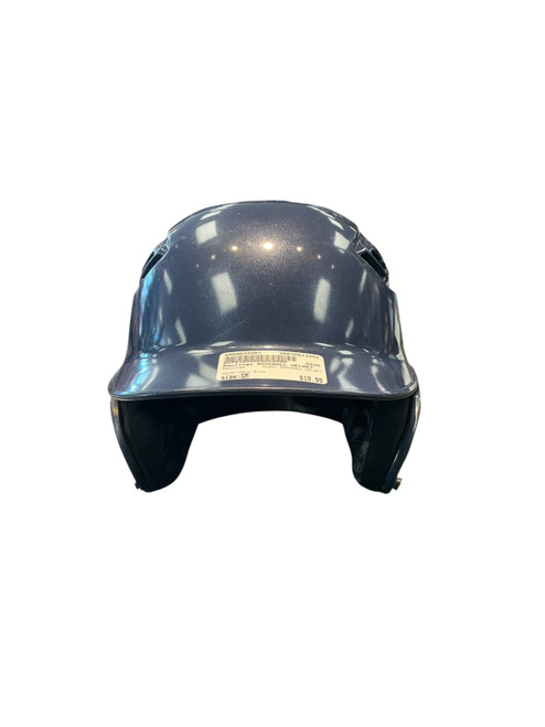 Vist Large View of Product Image Which is Used Rawlings BASEBALL HELMET Batting Helmet No Mask Navy Blue SM