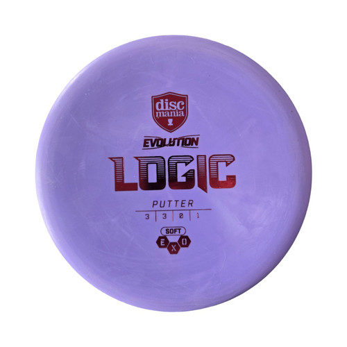 Vist Large View of Product Image Which is Used Discmania EVO LOGIC SOFT EXO PUTTER Disc Golf Putter Purple