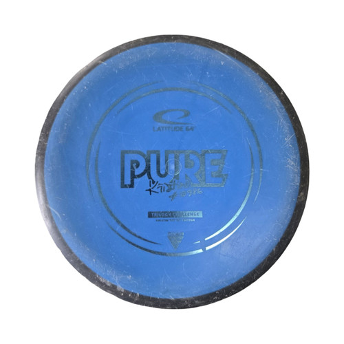 Vist Large View of Product Image Which is Used Latitude 64 PURE PUTTER Disc Golf Putter Royal Blue