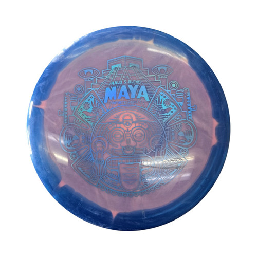 Vist Large View of Product Image Which is Used Infinite Discs MAYA DRIVER Disc Golf Driver Royal Blue