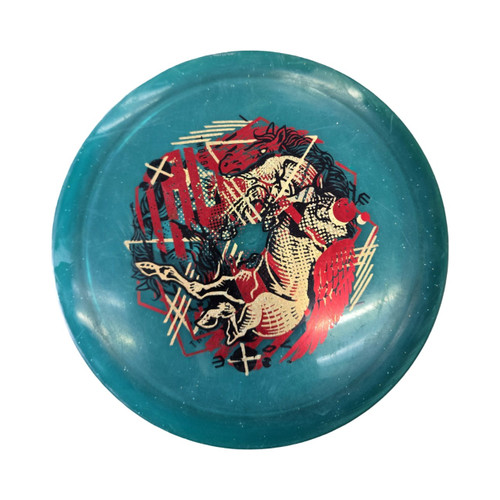 Vist Large View of Product Image Which is Used Thought Space Athletics VOTVM MISPRINT Disc Golf Driver Green