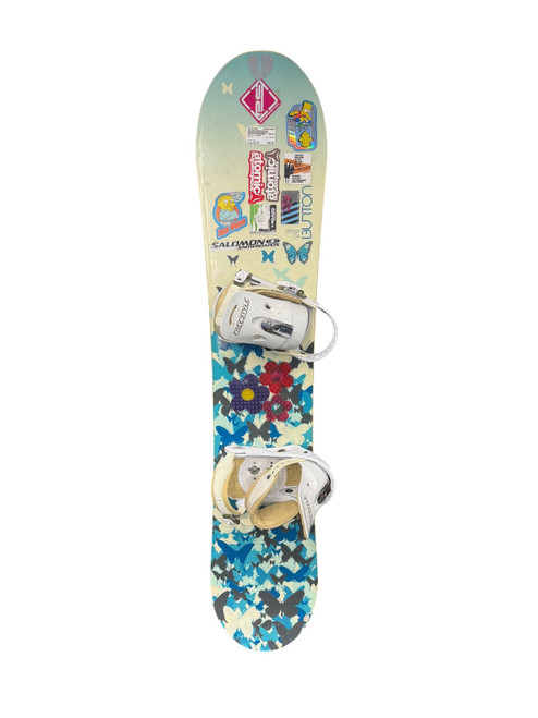 Vist Large View of Product Image Which is Used Burton GINGER Girls Board/Binding White 134 cm