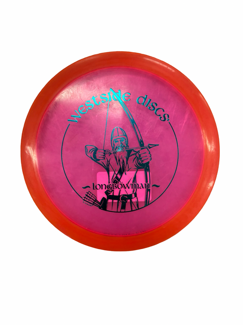 Vist Large View of Product Image Which is Used Westside LONGBOWMAN Disc Golf Driver Pink
