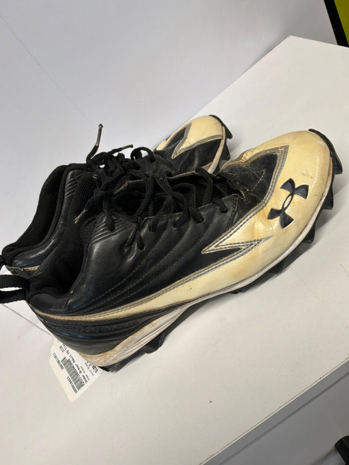 Vist Large View of Product Image Which is Used Under Armour Adult FB Cleats Black Senior 9