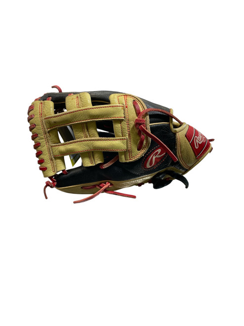 Vist Large View of Product Image Which is Used Rawlings SPL120BH BB/SB Glove LH Throw Tan 12"