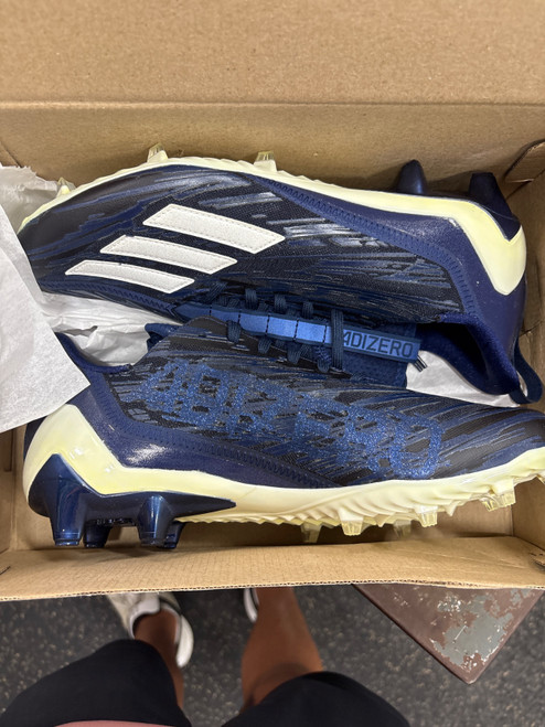 Vist Large View of Product Image Which is Used Adidas Adult FB Cleats Navy Blue Senior 11