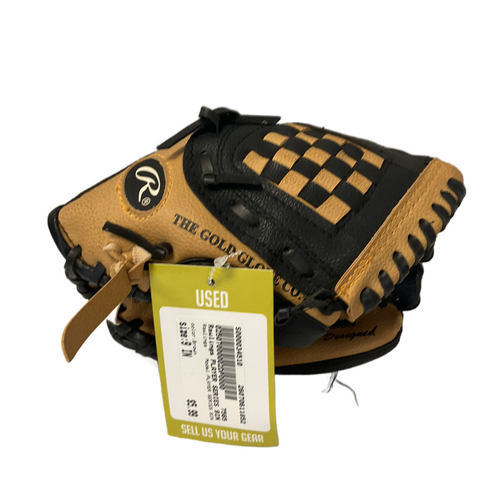 Vist Large View of Product Image Which is Used Rawlings PLAYER SERIES 9IN BB/SB Glove T-ball Brown 9"