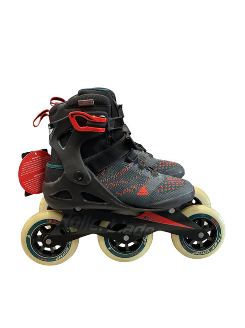 Vist Large View of Product Image Which is Used Rollerblade MACROBLADE 110 3WD Senior Aggressive Skates Teal Senior 8