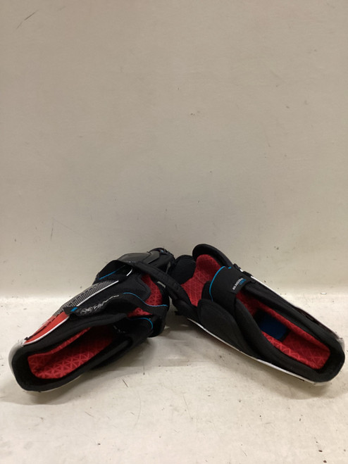 Vist Large View of Product Image Which is Used CCM FT680 Senior Shin Guards Black 11"