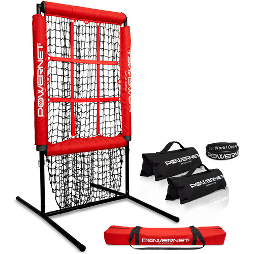 Vist Large View of Product Image Which is NEW POWERNET Pitching Zone Pro Custom Strike Zone Net