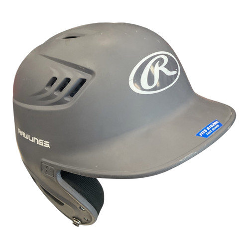 Vist Large View of Product Image Which is Used Rawlings HELMET Batting Helmet No Mask Grey S/M