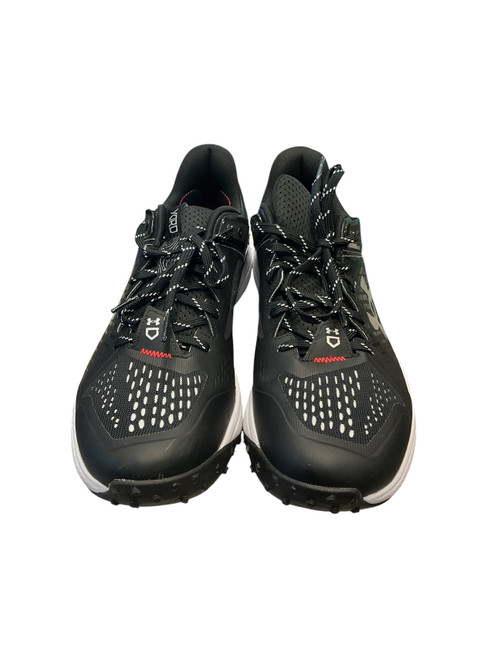 Vist Large View of Product Image Which is Used Under Armour CHARGED TURF SHOE BB/SB Cleats Black Senior 11.5