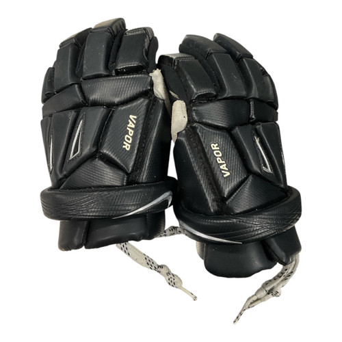 Vist Large View of Product Image Which is Used Nike VAPOR Lacrosse Gloves Junior Black XXS