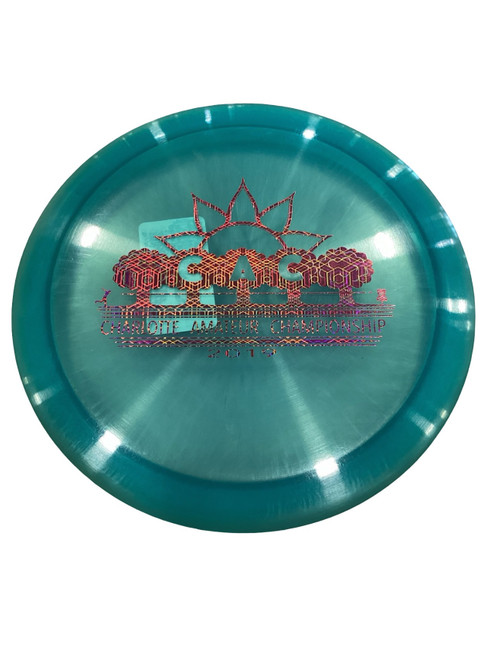Vist Large View of Product Image Which is Used Discraft CAC DRIVER Disc Golf Driver Royal Blue 170g