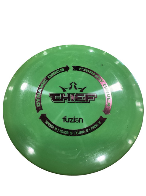 Vist Large View of Product Image Which is Used Dynamic Discs THIEF Disc Golf Driver Green 172g