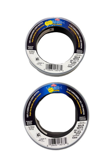 Vist Large View of Product Image Which is New BERKLEY VANISH 80LB FLORO 30YD 2PK