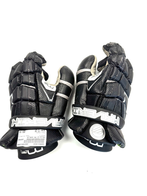 Vist Large View of Product Image Which is Used Maverik M4 GOALIE LAX Goalie Gloves M Black 13"