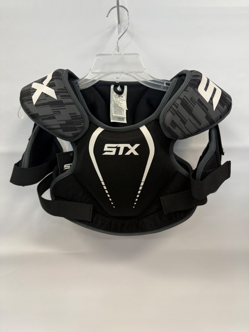 Vist Large View of Product Image Which is Used STX STX STALLION 75 Lacrosse Shoulder Pads Black MD
