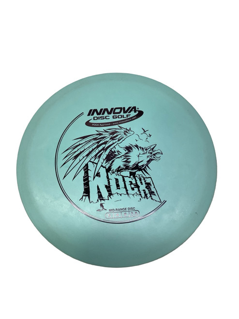 Vist Large View of Product Image Which is Used Innova ROCK 3 Disc Golf Mid Range Carolina Blue