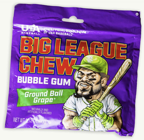 Vist Large View of Product Image Which is New BIG LEAGUE CHEW GRAPE 