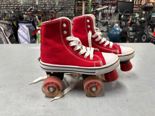 Vist Large View of Product Image Which is Used QUAD MVP SKATE Junior Rec Fitness Skates Red Junior 05