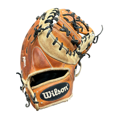 Vist Large View of Product Image Which is Used Wilson A2K BB/SB First Base RH Throw Brown 12 1/2"
