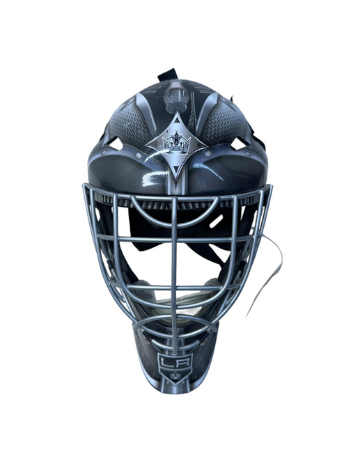 Vist Large View of Product Image Which is Used Franklin GFM1500 Youth Goalie Helmet/Mask Black One Size