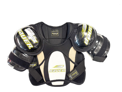 Vist Large View of Product Image Which is Used Bauer 500 Junior Shoulder Pads LG