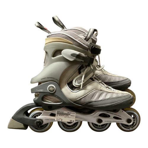 Vist Large View of Product Image Which is Used K2 VELOCITY 4.0 W Senior Rec Fitness Skates Grey Senior 10