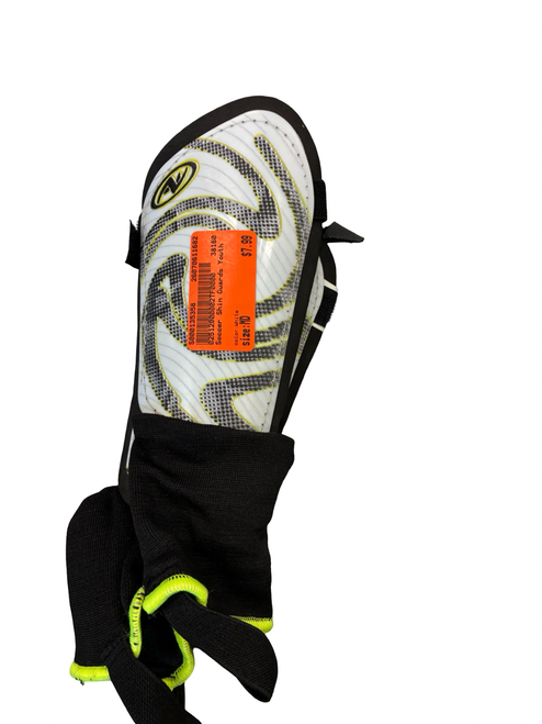 Vist Large View of Product Image Which is Used Soccer Shin Guards Youth White MD