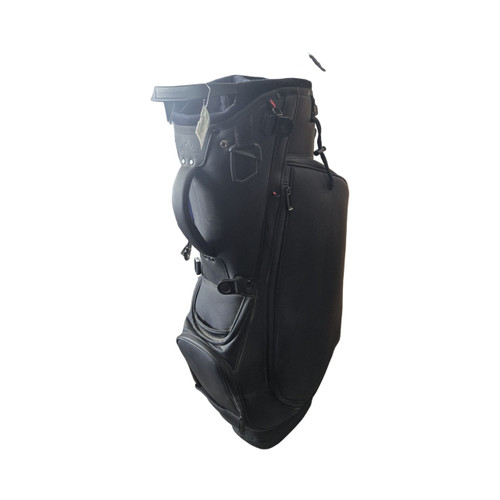Vist Large View of Product Image Which is Used HIMAL PREMIUM PU LEATHER STAND BAG Mens Stand Bag Black