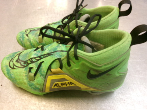 Vist Large View of Product Image Which is Used Nike ALPHA BB/SB Cleats Green Senior 8