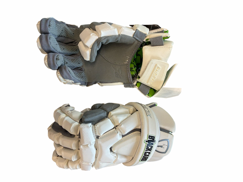 Vist Large View of Product Image Which is Used BLACK CARD PHOENIX LAX GLOVES Lacrosse Gloves Mens White LG