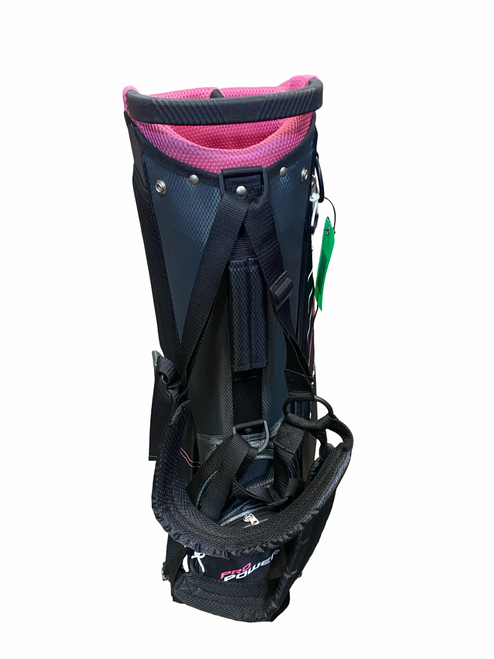 Vist Large View of Product Image Which is Used Powerbilt PRO POWER Womens Stand Bag Pink