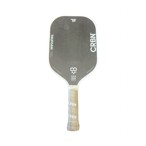 Vist Large View of Product Image Which is Used CRBN 1 TRUFOAM Pickleball Racquet White