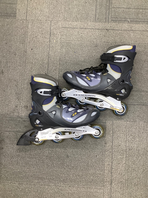 Vist Large View of Product Image Which is Used Salomon DR 85 Senior Rec Fitness Skates Navy Blue Senior 12.5