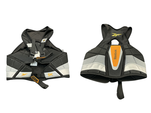 Vist Large View of Product Image Which is Used Reebok 5K RIB PROTECTOR Lacrosse Rib Pads Black MD